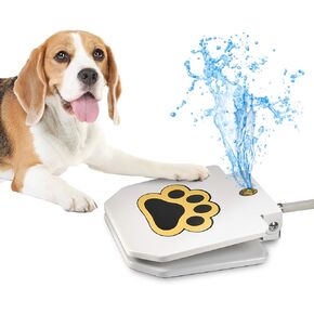 Videosystem Dog Fountain Dog Sprinkler، مياه الشرب للكلاب في الهواء الطلق، خطوة على، من السهل شرب مخلب المنشط، المياه العذبة، قوي، سهل الاستخدام، توفير تيار مستمر، وشملت Y الفاصل in Kuwait