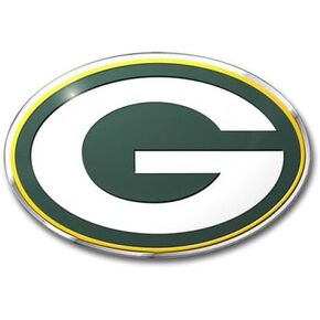 Green Bay Packers Colored Aluminum Auto Emblem