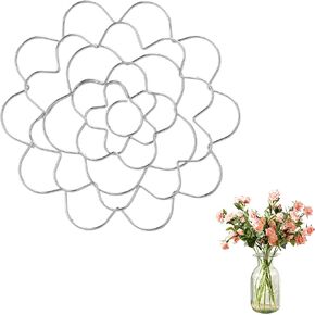 Flower Arrangement Holder Stainless Steel, Wire Flower Arranging Tool Flower Grid Flower Frog Wire Arranger for Vase Floral Stems Bouquets Plant Fixation (6inch) (2 PCS)