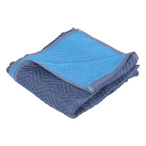 Vestil QPC-7280-VP-1PK Polyester/Cotton Heavy Duty Quilted Moving Pad 80 in. x 72 in. x 1 in. Blue