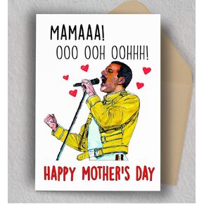 Freddie Mother's Day Card | Mama Mother's Day Card | Mother's Day Greeting Card | Funny Mom