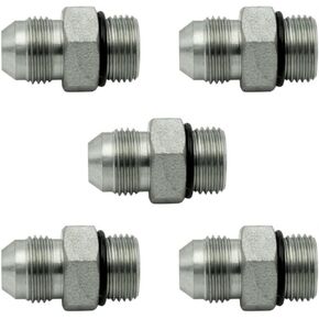 1-1/2" JIC Male x #20 SAE/ORB Male Straight Converter Hydraulic Pipe Adapter Fitting | 6400-24-20