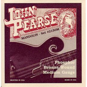 John Pearse JP2150M Phosphor Bronze Mandolin Strings, Medium