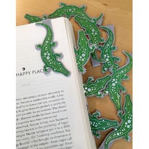 ALLIGATOR Clip Bookmarks for Kids Students Cool Cute Animal Set of 10 Bulk Bookmark Funny Wacky Classroom Reading Incentives Library Rewards Novelty Party Favors Fun Prizes for Summer Reading Programs