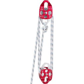 VEVOR Twin Sheave Block and Tackle 7/16-1/2 Inch 100-200 Feet Twin Sheave Block with Braid Rope 30-35KN 6600-7700LBS Double Pulley Rigging for Rescue Tree Climbing in Saudi Arabia