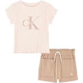 Calvin Klein Girls 2 Piece Short Set