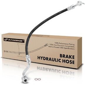 A-Premium Rear Driver Brake Hydraulic Hose Compatible with Hyundai Models - Equus 2011-2016, Genesis 2009-2014 - Replace# 587423M000