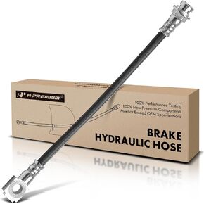 A-Premium Rear Driver or Passenger Brake Hydraulic Hose Compatible with Select Buick, Oldsmobile and Pontiac Models - Regal/Grand Prix 1997-1998, Alero 1999-2003, Intrigue 1998, Grand Am 1999-2004