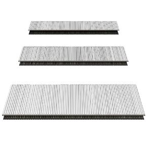18 Gauge 1/4" Narrow Crown Staples (1", 3/4", 1/2"), Assorted 1200 Counts for 18 GA Pneumatic or Electric Stapler or Staple Gun,Project Pack (Galvanized Steel)