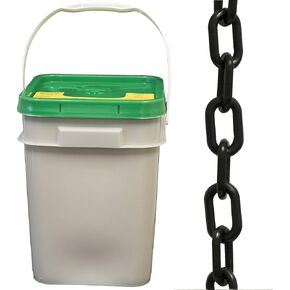 Mr. Chain Plastic Barrier Chain Pail, Black, 2-Inch Link Diameter, 160-Foot Length (50003-P) in Saudi Arabia