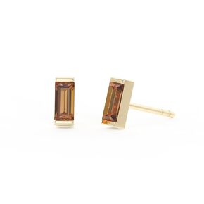 Moonstone Stud Earrings for Women, Rectangle Stud Earrings - Hypoallergenic 18K Gold Stud Earrings, Genuine 925 Sterling Silver - June Birthstone Mothers Day Gifts (6.5mm Rectangle)