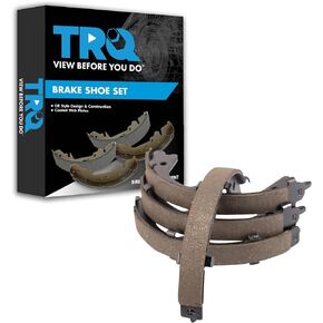 TRQ Rear Parking Brake Shoe Set Compatible with 2006-2019 INFINITI 2003-2007 Nissan