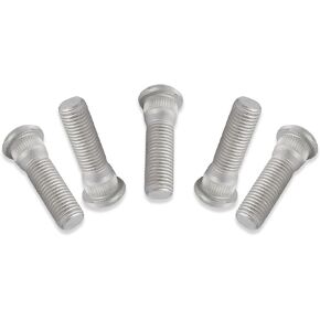 Yumfugu Pack-5 Car Wheel Hub Screws, M12 x 1.5 Steel Lug Fastening Fixing Bolts, OEM #90942-05009/90942-02049 Wheel Lug Stud Car Accessories, Compatible with Camry Corolla (Silver)