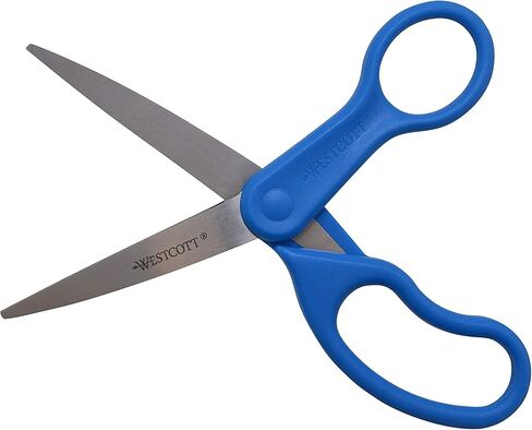 Westcott 8" All Purpose Preferred Line Straight Scissor, 2-Pack, Blue, 15452 in Saudi Arabia