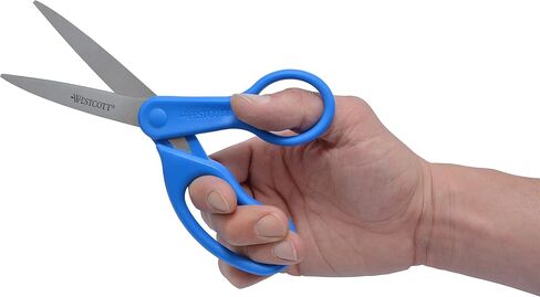 Westcott 8" All Purpose Preferred Line Straight Scissor, 2-Pack, Blue, 15452 in Saudi Arabia
