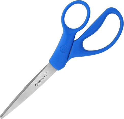 Westcott 8" All Purpose Preferred Line Straight Scissor, 2-Pack, Blue, 15452 in Saudi Arabia