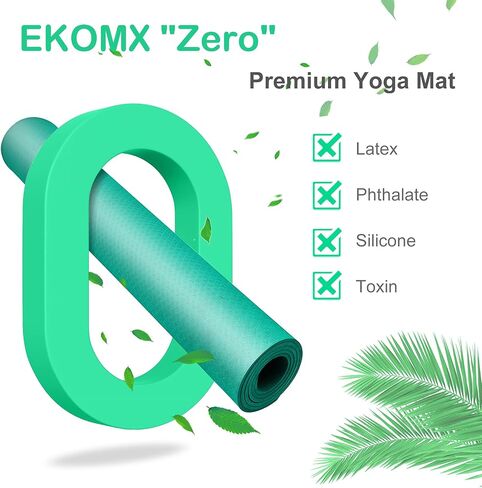 Ekomx Extra Large Yoga Mat for Women & Men(72"x 48"x6mm), Non Slip, non-toixc, Wide TPE Workout Mat with Strap,Exercise & Fitness Mat for All Barefoot Yoga,Pilates Mats for Home Gym,Stretch in Saudi Arabia