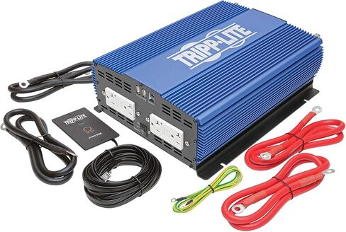 Tripp Lite Power Inverter / Charger, Auto Transfer Switching, 2000W, 12VDC, 120V, Hardwired, for RVs, Trucks, Fleet Vehicles & Emergency Vehicles (APS2012) in Saudi Arabia