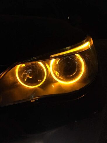 2Pcs 5W White LED Angel Eyes Halo Ring Marker lights Bulb Error Free Compatible with BMW 5 6 7 Series E39 E60 E63 E64 E65 E66 E83 M5 X3 X5 E53 in Saudi Arabia