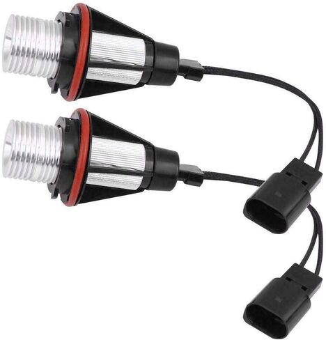 2Pcs 5W White LED Angel Eyes Halo Ring Marker lights Bulb Error Free Compatible with BMW 5 6 7 Series E39 E60 E63 E64 E65 E66 E83 M5 X3 X5 E53 in Saudi Arabia