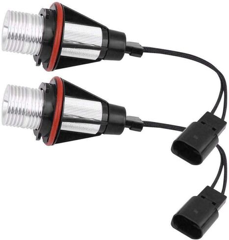 2Pcs 5W White LED Angel Eyes Halo Ring Marker lights Bulb Error Free Compatible with BMW 5 6 7 Series E39 E60 E63 E64 E65 E66 E83 M5 X3 X5 E53 in Saudi Arabia