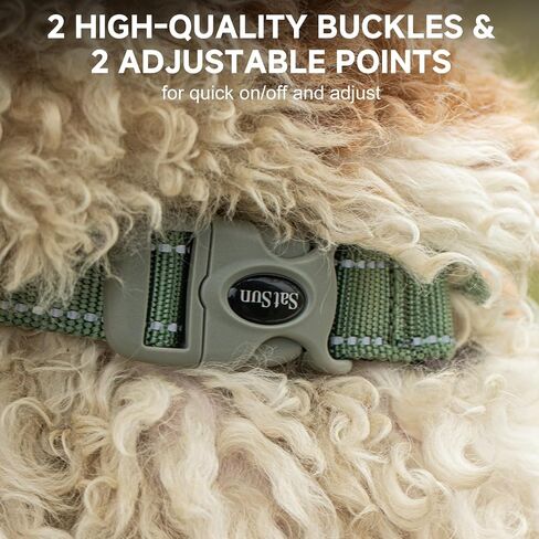 SATSUN Dog Harness for Large Dogs, No Pull Dog Harness with 2 Adjustable Points & 1 Leash Clip, Reflective Comfortable Dog Vest with Easy Control Handle Ideal for Walking and Training, Black,L in Saudi Arabia