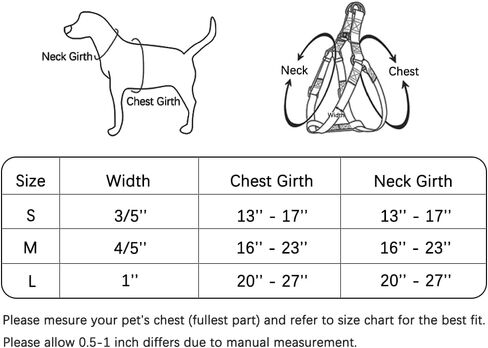 Tie Dye No Pull Dog Harness and Leash Set for Small Medium Large Dogs, Rainbow Dog Harness in Kuwait