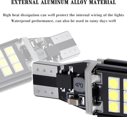 IHOTDER 2PCS Super Bright LED Reverse Lights,T15 LED Bulb for Brake Light Bulb/Turn Signal Bulb/Tail Light Bulb,Universal 360° Illumination LED Light Bulbs Fits Car Truck SUV in Saudi Arabia