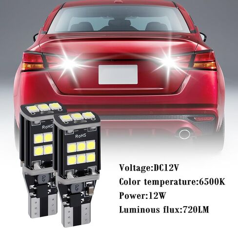 IHOTDER 2PCS Super Bright LED Reverse Lights,T15 LED Bulb for Brake Light Bulb/Turn Signal Bulb/Tail Light Bulb,Universal 360° Illumination LED Light Bulbs Fits Car Truck SUV in Saudi Arabia