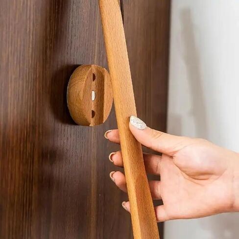 Kolbein 19.7" Long Wooden Shoehorn - Magnetic, Easy Wall Mount, Durable & Elegant Beechwood Design, Comfortable Shoe Wearing in Kuwait