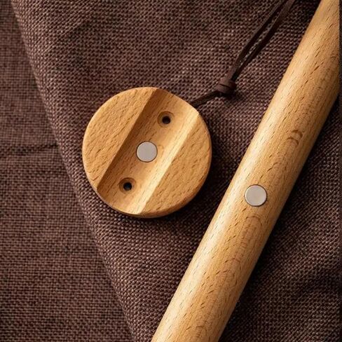 Kolbein 19.7" Long Wooden Shoehorn - Magnetic, Easy Wall Mount, Durable & Elegant Beechwood Design, Comfortable Shoe Wearing in Kuwait