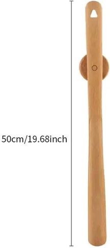 Kolbein 19.7" Long Wooden Shoehorn - Magnetic, Easy Wall Mount, Durable & Elegant Beechwood Design, Comfortable Shoe Wearing in Kuwait