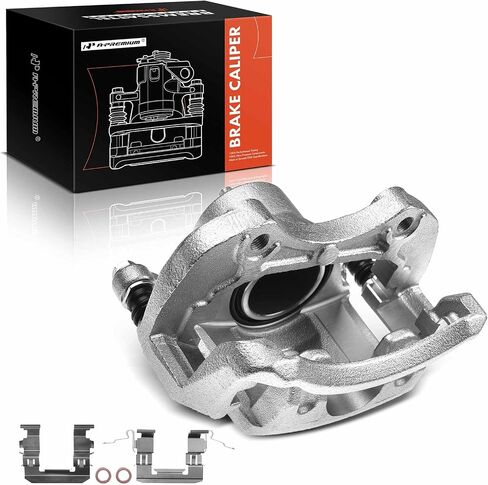 A-Premium Disc Brake Caliper Assembly with Bracket Compatible with Select Nissan Models - Cube 2009-2014, Tiida 2012-2016, Versa 2007-2012, L4 1.8L - Front Right Passenger Side in Saudi Arabia