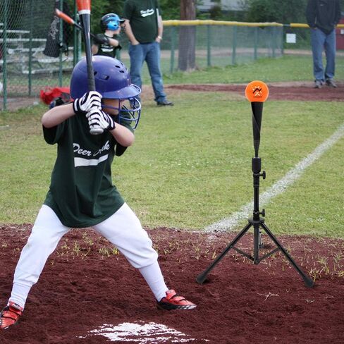 SUPERIORNET Portable Baseball Batting Tee,Tripod Batting Tee Stand for Youth and Adults,Adjustable Baseball Tee Trainer with 2 Holders in Kuwait