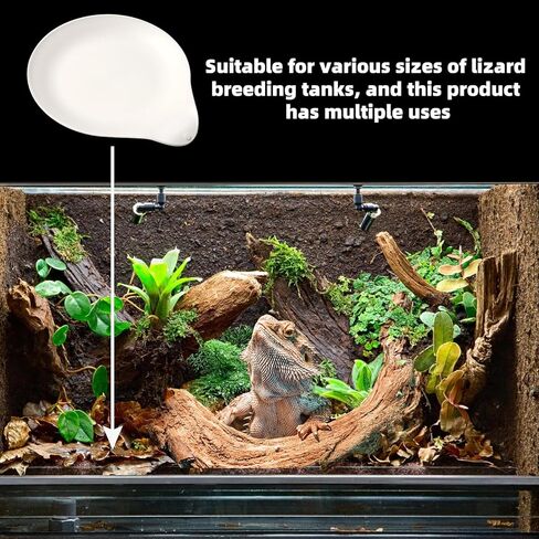 Opstin قطعتان من وسادة نونية الفهد جيكو، مرحاض/صواني قعادة جيكو، صندوق فضلات أبو بريص المتوج، وسادات نونية الزواحف، ملحقات ليوبارد جيكو in Kuwait