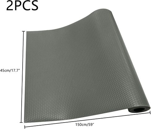 Hlimior 2 Pack Bearded Dragon Tank Accessories, Non-Adhesive Reptile Terrarium Carpet Substrate for Reptile Tank，Reptile Habitat Bedding for Leopard Gecko, Lizard, Iguana, Snake, Tortoise（Grey） in Saudi Arabia