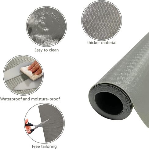Hlimior 2 Pack Bearded Dragon Tank Accessories, Non-Adhesive Reptile Terrarium Carpet Substrate for Reptile Tank，Reptile Habitat Bedding for Leopard Gecko, Lizard, Iguana, Snake, Tortoise（Grey） in Saudi Arabia