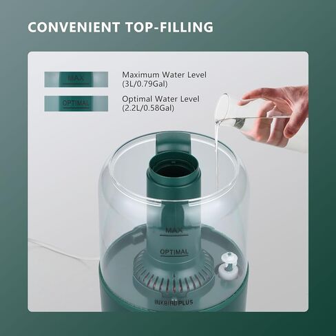 مرطب إنكبيرد بلس للزواحف العلوية، 3 لتر، حجم كبير، تشغيل فائق الجودة، سهل التنظيف، مثالي لزواحف فيفاريوم، أعشاب البرمائيات، أخضر قديم (خرطوم غير متضمن) in Kuwait