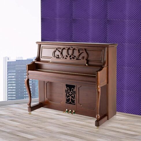 4 عبوات من ألواح الإسفنج الصوتية باللون الأرجواني على شكل بيضة كبيرة الحجم ممتصة للصوت مقاس 48 بوصة × 24 بوصة × 2 بوصة in Kuwait