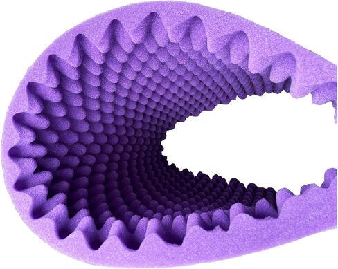 4 عبوات من ألواح الإسفنج الصوتية باللون الأرجواني على شكل بيضة كبيرة الحجم ممتصة للصوت مقاس 48 بوصة × 24 بوصة × 2 بوصة in Kuwait