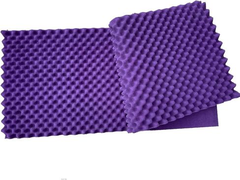 4 عبوات من ألواح الإسفنج الصوتية باللون الأرجواني على شكل بيضة كبيرة الحجم ممتصة للصوت مقاس 48 بوصة × 24 بوصة × 2 بوصة in Kuwait