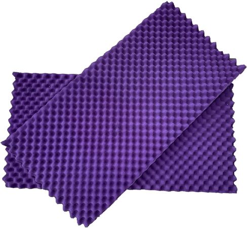 4 عبوات من ألواح الإسفنج الصوتية باللون الأرجواني على شكل بيضة كبيرة الحجم ممتصة للصوت مقاس 48 بوصة × 24 بوصة × 2 بوصة in Kuwait