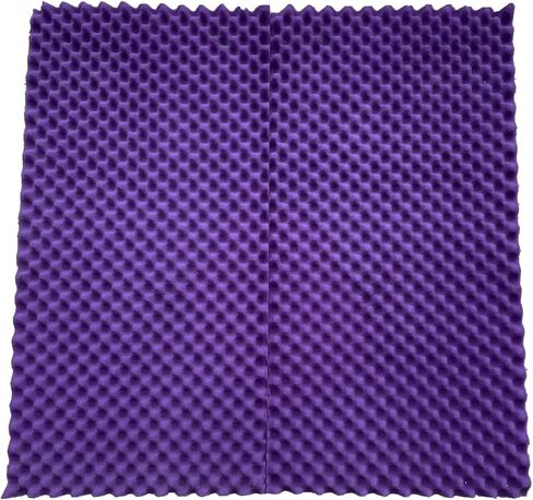 4 عبوات من ألواح الإسفنج الصوتية باللون الأرجواني على شكل بيضة كبيرة الحجم ممتصة للصوت مقاس 48 بوصة × 24 بوصة × 2 بوصة in Kuwait