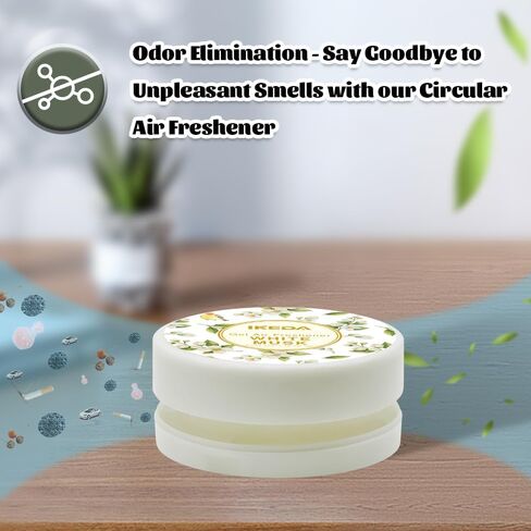 Ikeda Car Air Freshener: Hami Melon Scent Circular Gel Air Freshener | Odor Elimination | Car Scents | Long-Lasting Fragrance | For Auto And Home | 2pcs (Hami melon) in Saudi Arabia