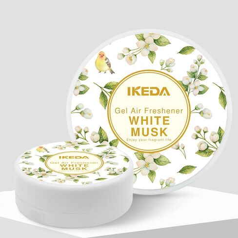 Ikeda Car Air Freshener: Hami Melon Scent Circular Gel Air Freshener | Odor Elimination | Car Scents | Long-Lasting Fragrance | For Auto And Home | 2pcs (Hami melon) in Saudi Arabia