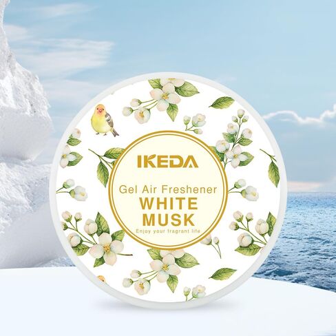 Ikeda Car Air Freshener: Hami Melon Scent Circular Gel Air Freshener | Odor Elimination | Car Scents | Long-Lasting Fragrance | For Auto And Home | 2pcs (Hami melon) in Saudi Arabia