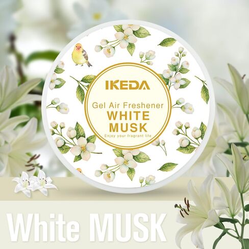 Ikeda Car Air Freshener: Hami Melon Scent Circular Gel Air Freshener | Odor Elimination | Car Scents | Long-Lasting Fragrance | For Auto And Home | 2pcs (Hami melon) in Saudi Arabia