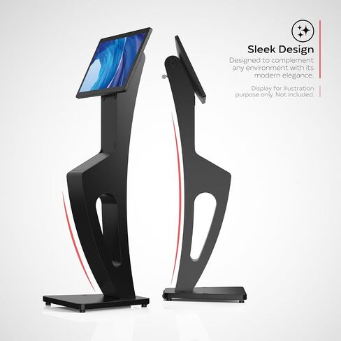 Sleek Floor Stand Kiosk for Monitors – CTA Sleek Floor Stand with Printer Slot for Monitors and Other Displays (ADD-LDSLEEK) in Saudi Arabia