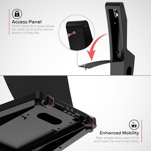 Sleek Floor Stand Kiosk for Monitors – CTA Sleek Floor Stand with Printer Slot for Monitors and Other Displays (ADD-LDSLEEK) in Saudi Arabia
