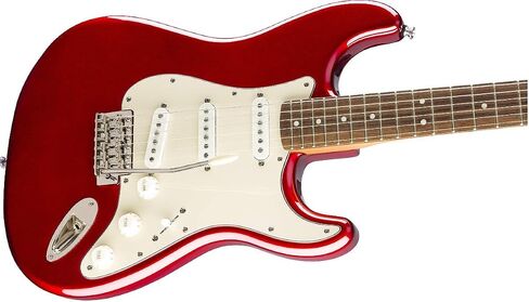 جيتار كهربائي Squier Classic Vibe 60s Stratocaster، مع ضمان لمدة عامين، Candy Apple Red، لوحة أصابع الغار in Saudi Arabia